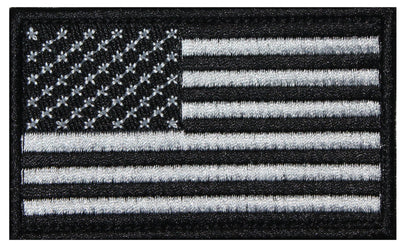 American Flag Black Patch  - 2 Pack